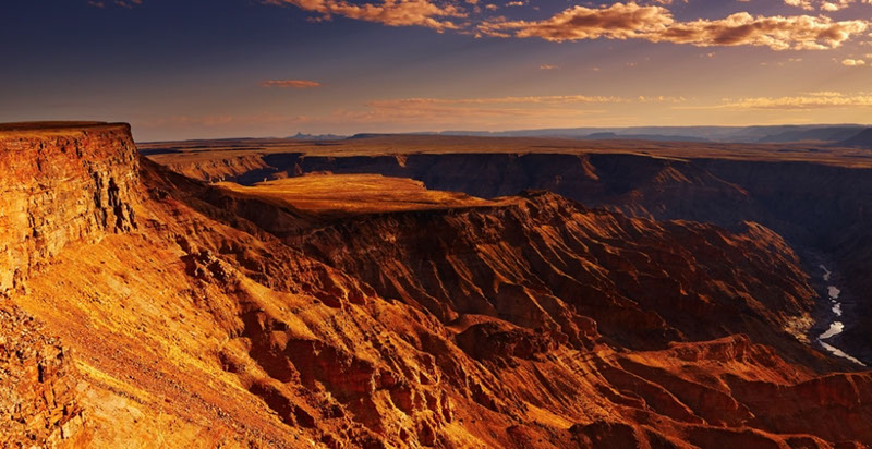Fish River Canyon is the second most visited tourist attraction in Namibia (Africa)