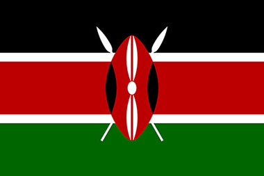 An image of the Flag of the Republic of Kenya