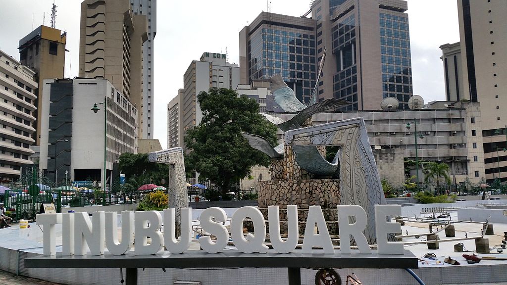 The Tinubu Square in Lagos City, Nigeria