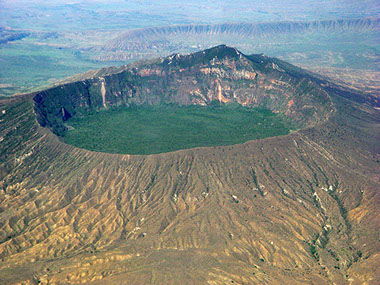 Image of Longonot stratovolcano at Mount Longonot National Park in Kenya
