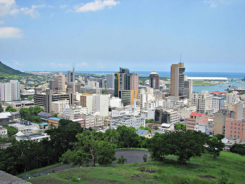 Skyline View of Port Louis City, Mauritius