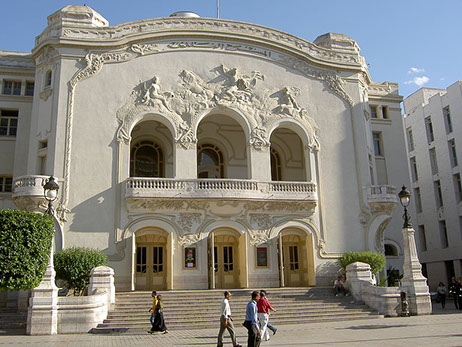 The Tunis Municipal Theatre Building in Tunis City, in Tunisia