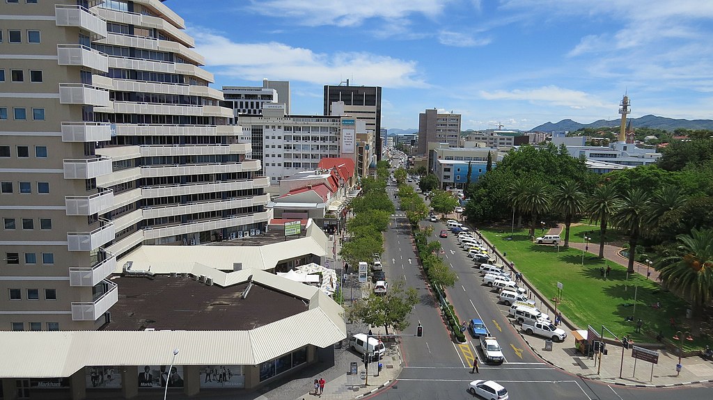 A beautiful view of Windhoek City of Namibia in Africa