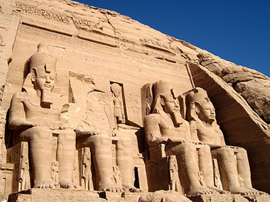 Ramses II Statues at the Entrance of Abu Simbel Temples