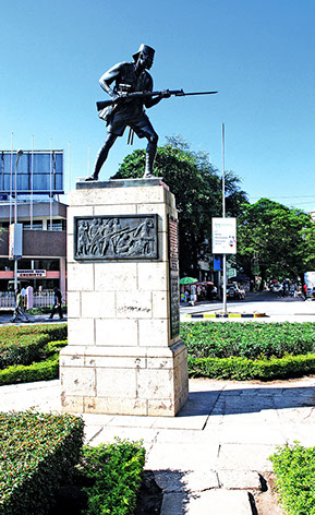 The Askari Monument in Dar es Salaam City in Tanzania