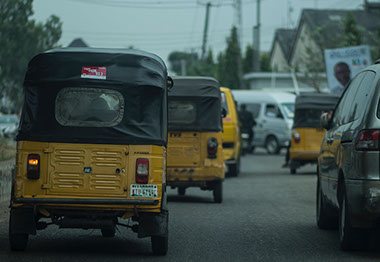 A trainsportation means image view in Lagos city, Nigeria