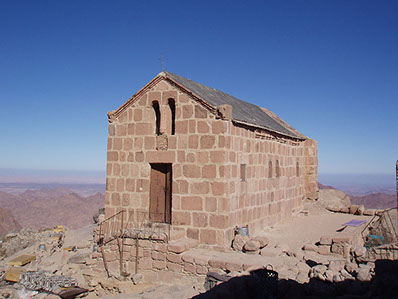 A Chapel at the summit of Mount Sinai "Jabal Musa"