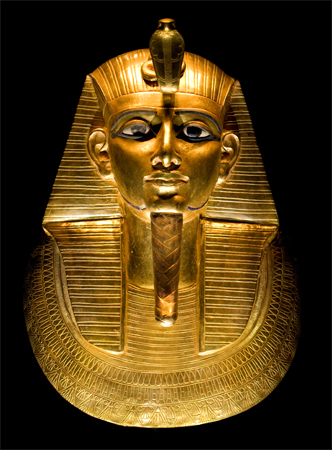 The Golden Mask of Psusennes I in the Museum of Egypt