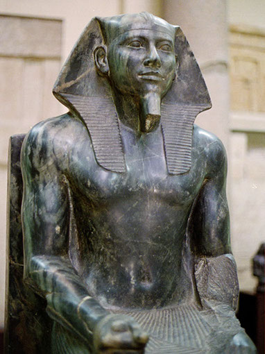 The Khafre Statue in the Museum of Egypt