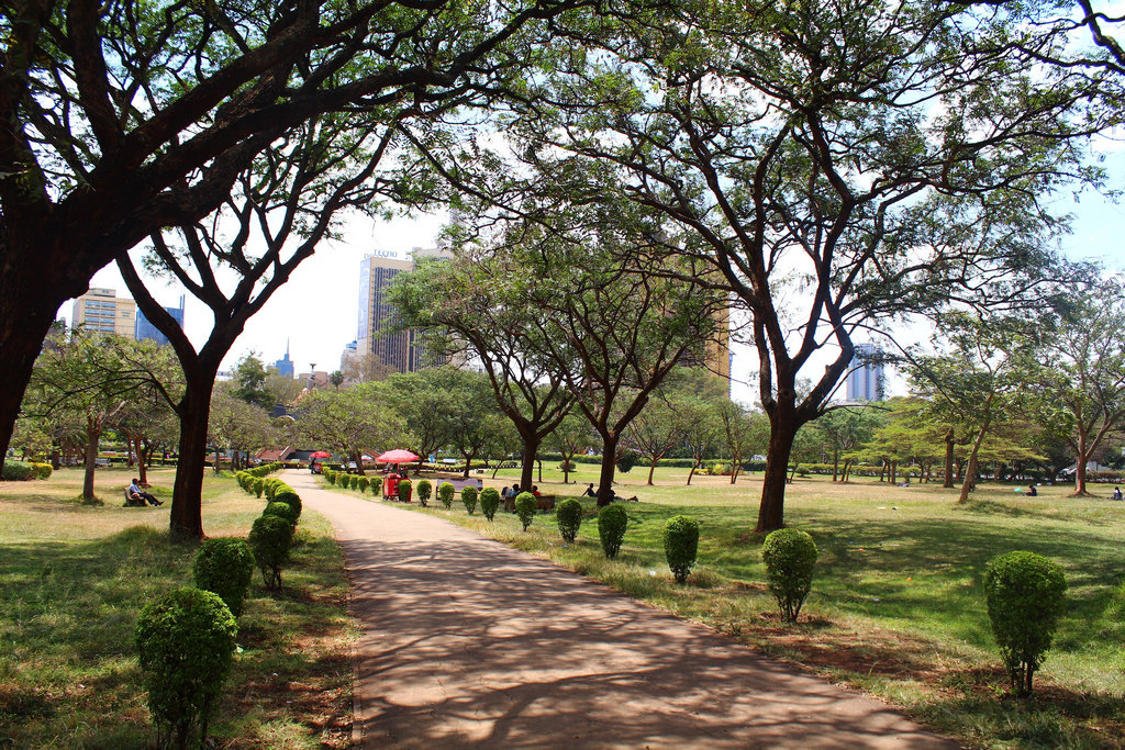 The Central City Park of Nairobi City, Kenya