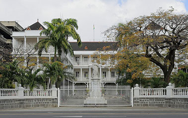 Government House in Port Louis City, Mauritius