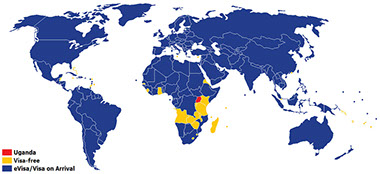 An overview image of the Tourism Visa Policy of Uganda
