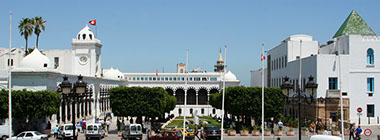 Tunis Kasbah Square, the location of the Finance Ministry and other Government Offices, Tunis City, Tunisia