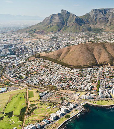 Table Mountain is home to Cape town city in South Africa, one of the best places to visit in Africa