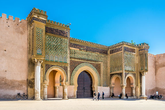Bab Mansour is the largest and most striking of Meknes' many gates
