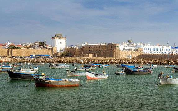 Asilah is a fortified tourist city destination on the northwest tip of the Atlantic coast of Morocco