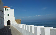 The city of asilah is a small fortified town in the northern part of morocco