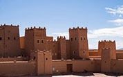 A well preserved kasbah inside of the city with a constant exhibition of various artists inside