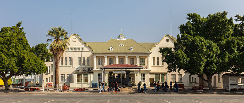 The Windhoek City Railway Station Building in Namibia, Africa