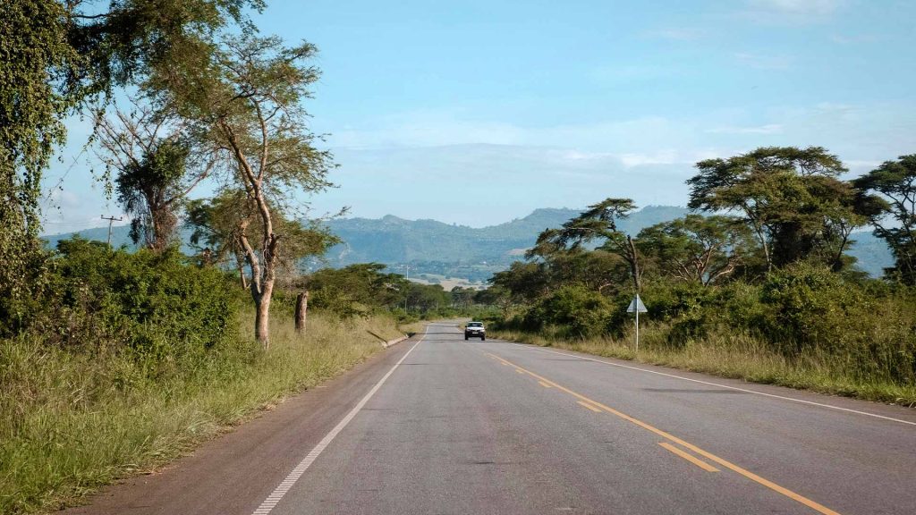 Uganda road drive