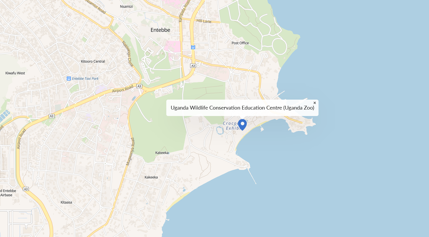 Uganda Wildlife Conservation Education Centre, also ,Entebbe zoo' and 'Uganda zoo'